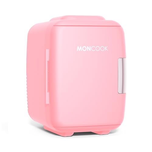 MONCOOK Mini-Kühlschrank für Schlafzimmer – Kleine, tragbare und leise für Hautpflege – Kühl- und Wärmefunktion – Perfekt für Zuhause, Büro, Auto oder Reisen - 5L - Rosa Mono MONCOOK Mini-Kühlschrank für Schlafzimmer – Kleine, tragbare und leise für Hautpflege – Kühl- und Wärmefunktion – Perfekt für Zuhause, Büro, Auto oder Reisen - 5L - Rosa Mono von MONCOOK