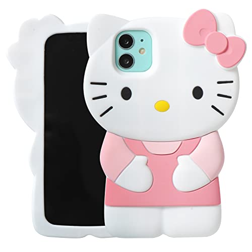 MONEHOYSY Cartoon-Schutzhülle für iPhone 13 15,5 cm (6,1 Zoll) 2021, modisch, niedlich, 3D, Kawaii, weiches Silikon, schützendes Gel, stoßfeste Gel-Rückabdeckung für Kinder, Frauen, Mädchen, Jungen von MONEHOYSY