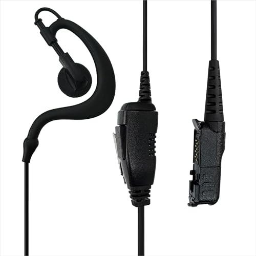 MONICONA R5 XPR3500 Ohrhörer mit Mikrofon, kompatibel mit Motorola Radios XPR3500E DEP570 DP2600E MTP3250 DP3441E, G-förmiges Headset mit PTT und Clip-Mikrofon MONICONA R5 XPR3500 Ohrhörer mit Mikrofon, kompatibel mit Motorola Radios XPR3500E DEP570 DP2600E MTP3250 DP3441E, G-förmiges Headset mit PTT und Clip-Mikrofon von MONICONA