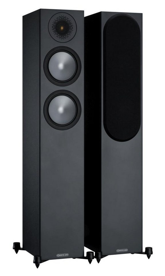 MONITOR AUDIO Bronze 200 (6G) Standlautsprecher schwarz [Paar] Stand-Lautsprecher (nicht zutreffend, 120 W, Standlautsprecher, inklusive Lautsprecherabdeckung) von MONITOR AUDIO