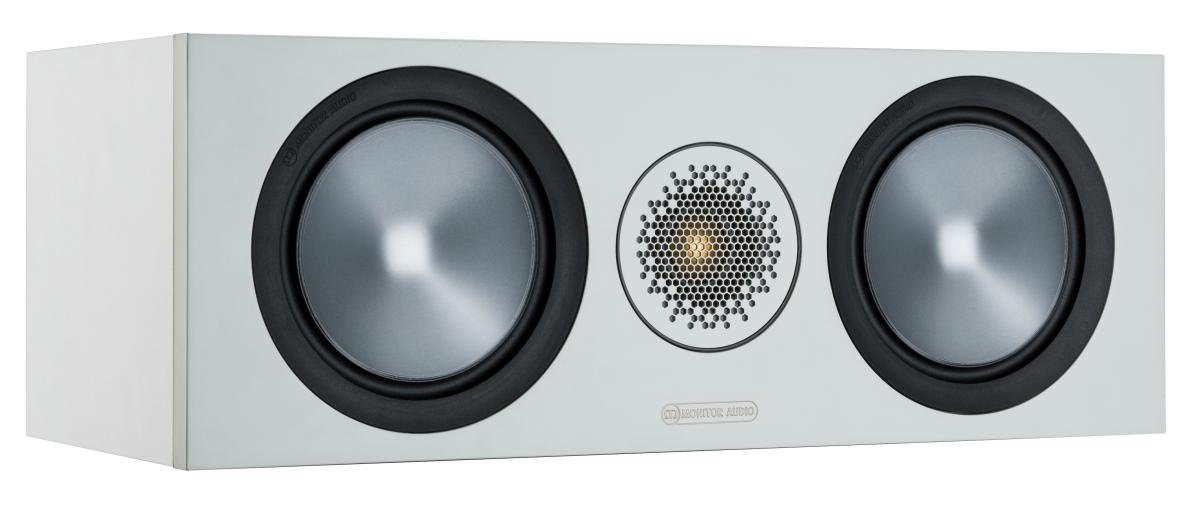 MONITOR AUDIO Bronze C150 (6G) Center-Lautsprecher weiß/grau Center-Lautsprecher (nicht zutreffend, 120 W, Center-Lautsprecher, inkl. abnehmbarer Lautsprecherabdeckung) von MONITOR AUDIO