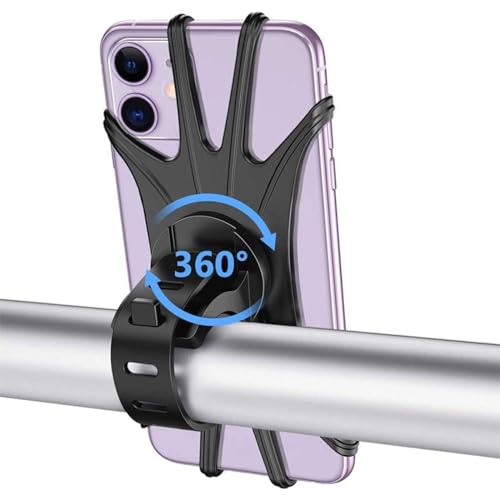 MONLUKY Handyhalterung Fahrrad Lenker, Handyhalterung Motorrad Handy Halterung Fahrradlenker für iPhone Samsung Smartphones 4-6,5 Zoll 360° Drehbar Einstellbar Universal Silikon Fahrradhalter MONLUKY Handyhalterung Fahrrad Lenker, Handyhalterung Motorrad Handy Halterung Fahrradlenker für iPhone Samsung Smartphones 4-6,5 Zoll 360° Drehbar Einstellbar Universal Silikon Fahrradhalter von MONLUKY