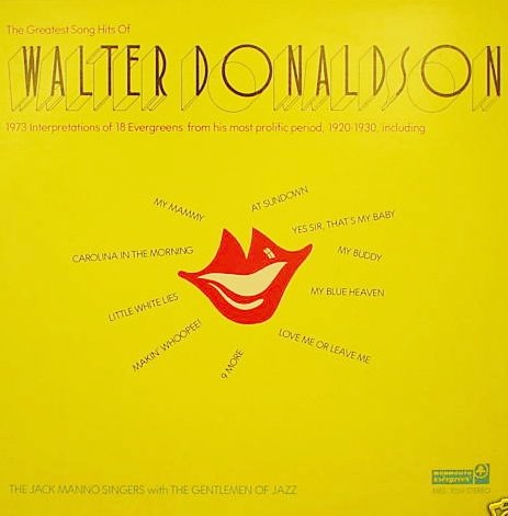 the greatest song hits of walter donaldson LP von MONMOUTH EVERGREEN