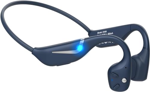 MONODEAL Knochenschall Kopfhörer Bluetooth 5.3, Bone Conduction Headphones mit 20H Spielzeit, Open Ear Kopfhörer mit Licht, IP67 wasserdichte Sportkopfhörer für Läuft Fitness Trainiere von MONODEAL