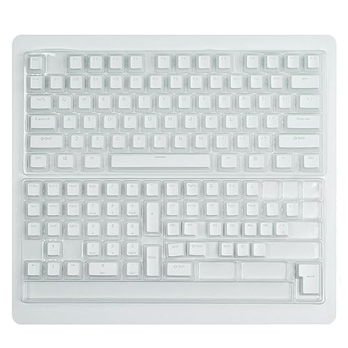 MONOJLY PBT Pudding-Tastenkappe, 129 Tasten, OEM-Konfigurationstastenkappe für 61/87/104/108 mechanische Tastatur, für Cherry/Gateron/Kailh von MONOJLY