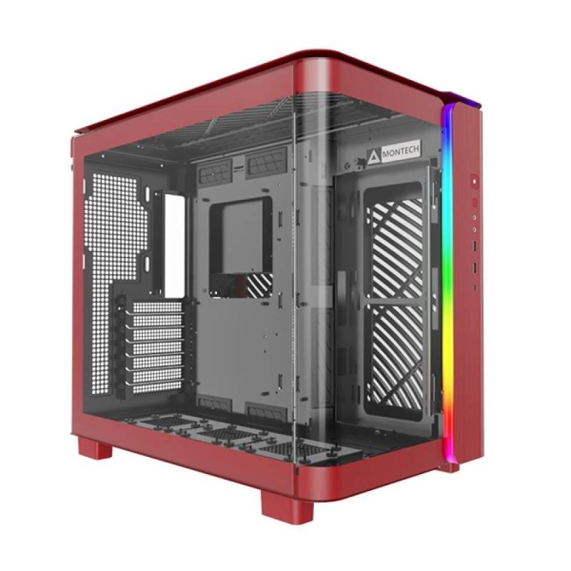 Montech PC Gehäuse King 95 Mid-Tower Rot von MONTECH