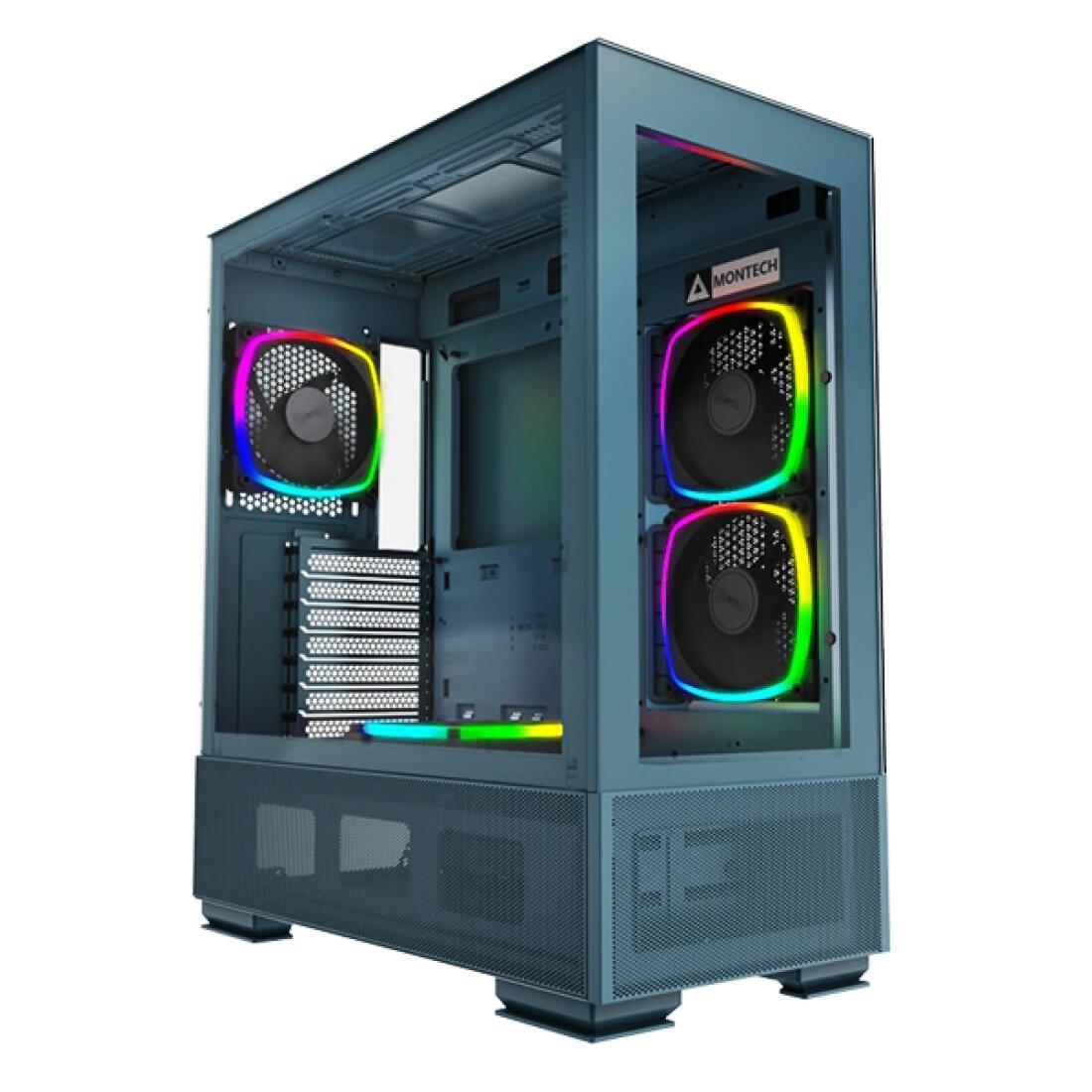 Montech PC Gehäuse Sky Two Midi-Tower Blau Montech PC Gehäuse Sky Two Midi-Tower Blau von MONTECH