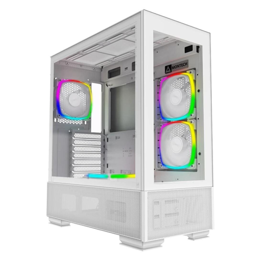 Montech PC Gehäuse Sky Two Midi-Tower Weiß von MONTECH