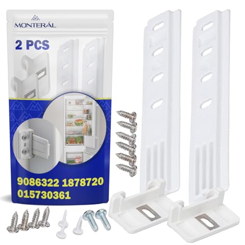 2 Stück Montageset Schleppscharnier Kühlschrank zur Befestigung Tür an Front Hat den Originalcode 9086322 für Liebherr 1878720 für Miele 015730361 für Smeg - MONTERAL 2 Stück Montageset Schleppscharnier Kühlschrank zur Befestigung Tür an Front Hat den Originalcode 9086322 für Liebherr 1878720 für Miele 015730361 für Smeg - MONTERAL von MONTERAL