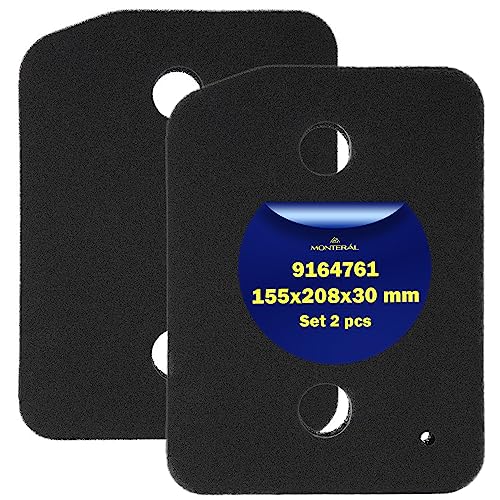2 Stück Schwammfilter für Trockner 9164761 für Miele Hat die Größe 208 x 155 x 30 mm Flusenfilter Wäschetrockner mit Garantie 10 Jahre - MONTERAL 2 Stück Schwammfilter für Trockner 9164761 für Miele Hat die Größe 208 x 155 x 30 mm Flusenfilter Wäschetrockner mit Garantie 10 Jahre - MONTERAL von MONTERAL