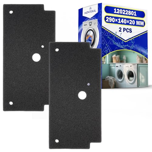 2 Stück Verdampferfilter für Wäschetrockner 290 x 140 x 20 mm mit Originalcode 12022801 für Bosch für Constructa für Siemens MONTERAL 2 Stück Verdampferfilter für Wäschetrockner 290 x 140 x 20 mm mit Originalcode 12022801 für Bosch für Constructa für Siemens MONTERAL von MONTERAL