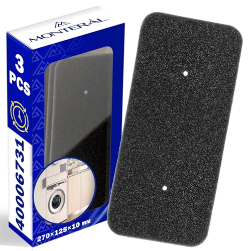 3 Filter für Wäschetrockner 270 x 125 x 10 mm mit Originalcode 40006731 für Candy für Hoover MONTERAL von MONTERAL