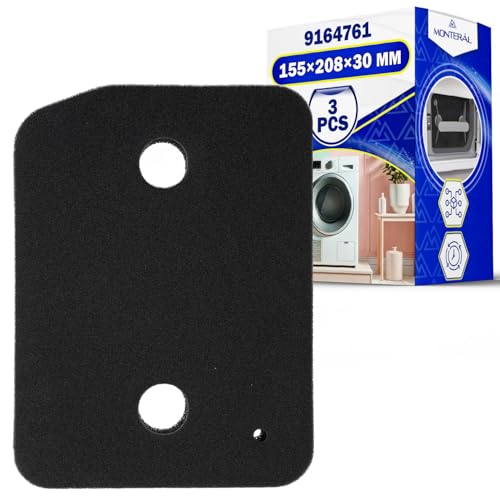 3 Stück Flusensieb für Trockner Hat die Größe 208 x 155 x 30 mm Flusenfilter Wäschetrockner mit dem Originalcode 9164761 für Miele - MONTERAL 3 Stück Flusensieb für Trockner Hat die Größe 208 x 155 x 30 mm Flusenfilter Wäschetrockner mit dem Originalcode 9164761 für Miele - MONTERAL von MONTERAL