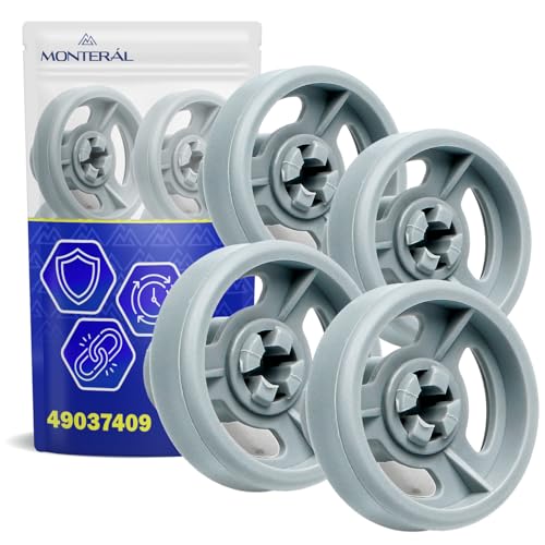 4 Rollen für Unterkorb Ø 35 mm mit Originalcode 49037409 49005659 für Candy 482000009033 Whirlpool MONTERAL von MONTERAL