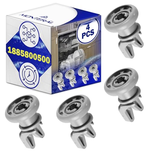 4 Stück Spülmaschine Rollen Oberkorb mit dem Originalcode 1885800500 für Beko für Arcelik - Garantie 10 Jahre - MONTERAL 4 Stück Spülmaschine Rollen Oberkorb mit dem Originalcode 1885800500 für Beko für Arcelik - Garantie 10 Jahre - MONTERAL von MONTERAL