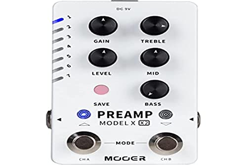 Mooer Preamp Model X2 - Dual-Channel Digital Preamp Pedal Mooer Preamp Model X2 - Dual-Channel Digital Preamp Pedal von MOOER
