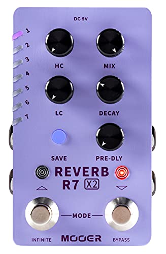 Mooer R7 X2 Reverb - Digital Reverb Pedal Mooer R7 X2 Reverb - Digital Reverb Pedal von MOOER