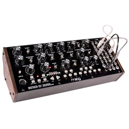 MOOG Mother-32 Semimodularer Eurorack-Analogsynthesizer mit 32-Step Sequencer, VC-Oszillator & Ladder-Filter, MIDI-In, erweitertem Patchbay, CV-Klinke MOOG Mother-32 Semimodularer Eurorack-Analogsynthesizer mit 32-Step Sequencer, VC-Oszillator & Ladder-Filter, MIDI-In, erweitertem Patchbay, CV-Klinke von MOOG