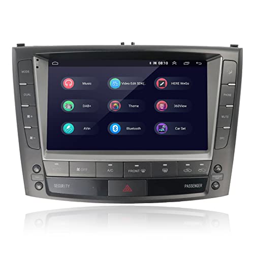 MOOKAKA Android 11 Autoradio 2 din GPS Navigation Kopfeinheit für Lexus IS250 IS300 IS200 IS220 IS350 2005-2012 Multimedia Player Stereo Empfänger DSP RDS AHD 10 Zoll IPS Touchscreen（2+32GB） von MOOKAKA
