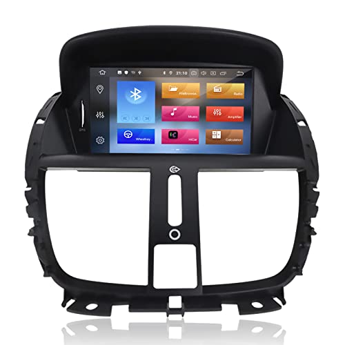 MOOKAKA Android 11 Autoradio 2 din GPS Navigation Kopfeinheit für Peugeot 207 2008-2014 Multimedia Player Auto Stereo Receiver 7 Zoll HD 1080P IPS Touchscreen mit Carplay DSP RDS WiFi（PX5,4+64GB von MOOKAKA