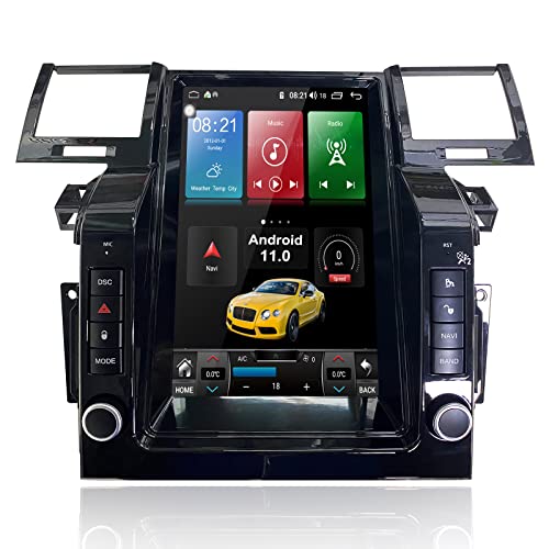 MOOKAKA Android 11.0 Autoradio 1 DIN GPS-Navigation für Land Range Rover Sport 2005-2009 Stereo Multimedia Player Bluetooth IPS-Display mit Carplay, WLAN, DSP, HDMI, RDS (4+64G) von MOOKAKA