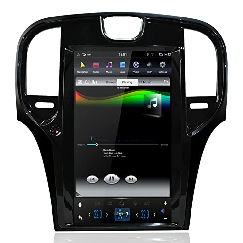 MOOKAKA Android Tesla Radio 1 din Autoradio GPS Navigation für Chrysler 300C 300S 2011-2019 Multimedia Player Unterstützung Wireless Carplay DSP 13.3 Zoll Kopfeinheit HD 1080P (PX6,4+64GB, Schwarz) von MOOKAKA