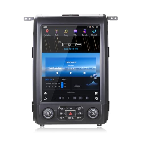 MOOKAKA Tesla Vertikaler Radio Android 11 Autoradio 2 din GPS Navigation Haupteinheit für Ford F150 2013 2014 Multimedia Player Stereo 12.1" IPS Touch Screen Carplay DSP RDS（4+64GB von MOOKAKA