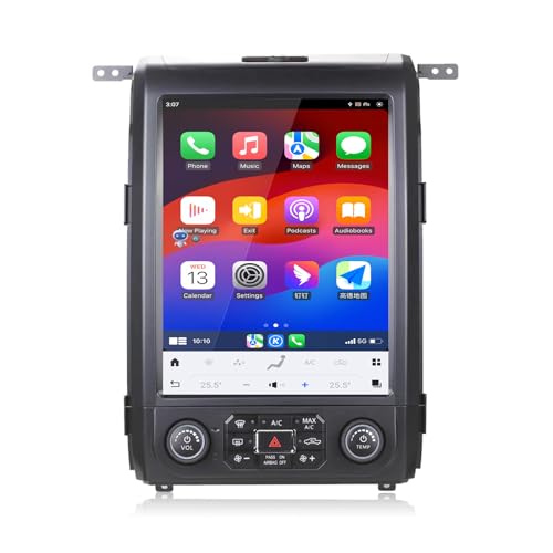 MOOKAKA Tesla Vertikaler Radio Android 11 Autoradio 2 din GPS Navigation Haupteinheit für Ford F150 2013 2014 Multimedia Player Stereo 12.1“ IPS Touch Screen Carplay DSP RDS（8+128GB von MOOKAKA