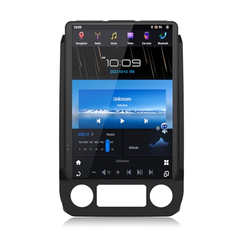 MOOKAKA Tesla Vertikaler Radio Android 11 Autoradio 2 din GPS Navigation Haupteinheit für Ford F150 2015-2021 Multimedia Player Stereo IPS Touch Screen Carplay DSP RDS（8+128GB von MOOKAKA