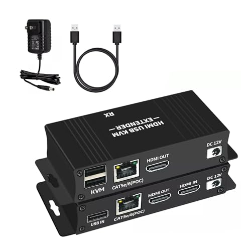 HDMI Extender KVM USB 1080P 60Hz HDMI Repeater HD HDMI Network Extender RJ45 CAT5e CAT6 Ethernet Kabel Unterstützung Tastatur Maus HDMI Extender KVM USB 1080P 60Hz HDMI Repeater HD HDMI Network Extender RJ45 CAT5e CAT6 Ethernet Kabel Unterstützung Tastatur Maus von MOOKEENONE