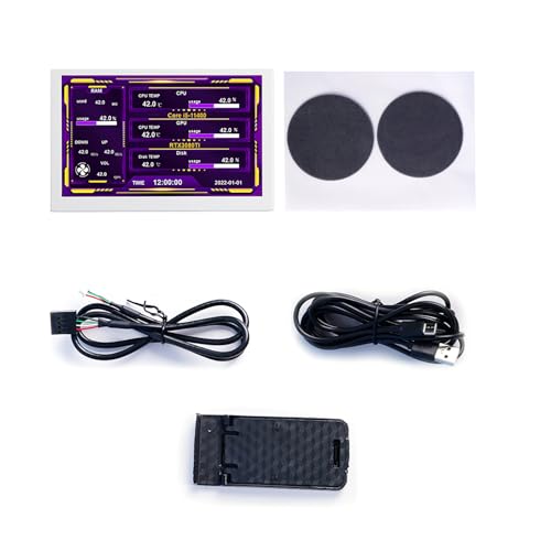 MOOKEENONE 12,7 cm CPU-Hardware-Temperaturmonitor, PC-CPU-RAM-Daten-Monitor, PC-Sensor-Panel-Display, Temperaturüberwachung, ausgenommen AIDA64 MOOKEENONE 12,7 cm CPU-Hardware-Temperaturmonitor, PC-CPU-RAM-Daten-Monitor, PC-Sensor-Panel-Display, Temperaturüberwachung, ausgenommen AIDA64 von MOOKEENONE