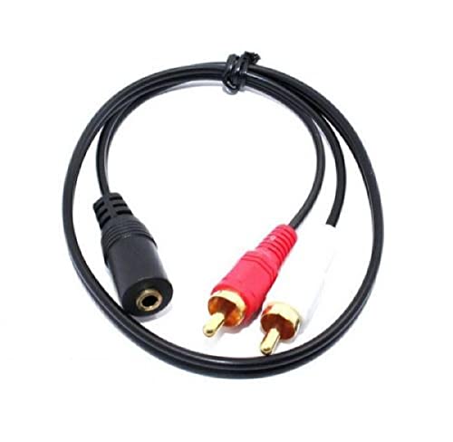 MOOKEENONE Stereo-Adapter, Mini-Buchse auf 2 Cinch-Stecker, 0,5 m Länge MOOKEENONE Stereo-Adapter, Mini-Buchse auf 2 Cinch-Stecker, 0,5 m Länge von MOOKEENONE
