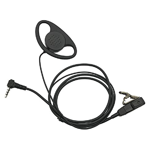 Radio-Ohrhörer PTT verstecktes Mikrofon für YAESU Vertex VX-1R 5R VX-110 VX-298 Radio von MOOKEENONE