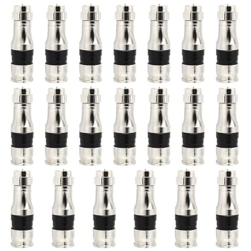 MOOKEERF RG11-Stecker, F-Typ-Stecker, RG11-Koaxialkabel, Klemmverschraubung mit Wetterdichtung, O-Ring, F-Stecker für RG11-Koaxialkabel, 20 Stück MOOKEERF RG11-Stecker, F-Typ-Stecker, RG11-Koaxialkabel, Klemmverschraubung mit Wetterdichtung, O-Ring, F-Stecker für RG11-Koaxialkabel, 20 Stück von MOOKEERF
