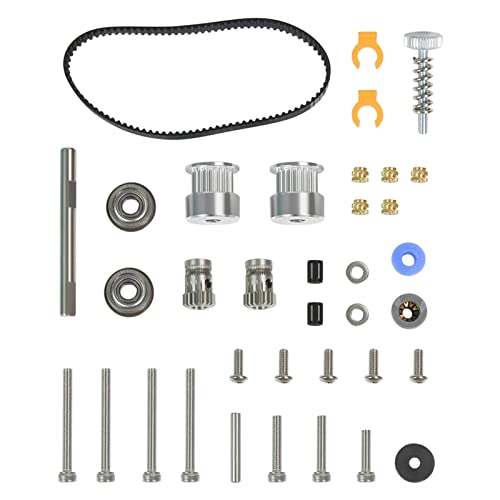 MOONDAME 1 Satz 3D Drucker Extruder 2-teiliges Synchronisationsrad 2-teilige Messingeinsatzmutter Für Ender3 Ender3 Ender3 V2 von MOONDAME
