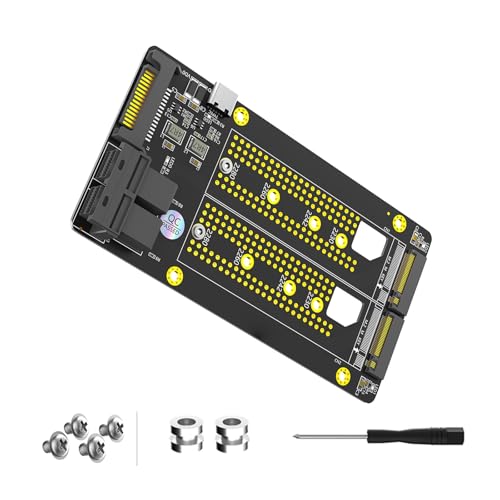 MOONDAME Doppelte NVMe Solid Disk Zu Zwei SFF 8643-Konvertern Schnell Für Mehrere Formfaktoren Unterstützt 2230/2242/2260/2280 Solid Disk Erweiterung von MOONDAME