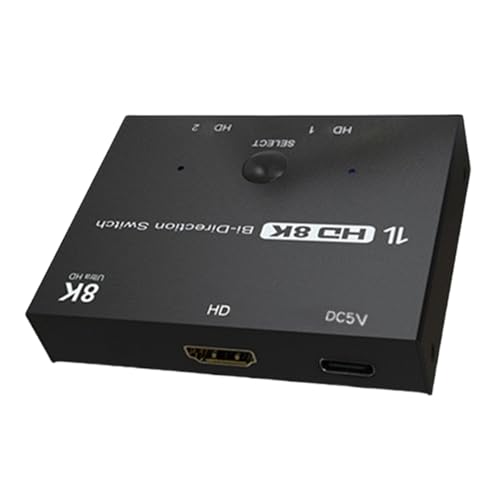MOONDAME Dynamische 8K@60Hz Kompatible Selektoren Mit 2 Eingängen 1 Ausgang Und Schnellem Signalwechsel Für Verbesserte Visuelle Erlebnisse von MOONDAME