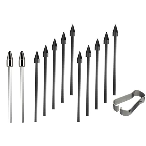 MOONDAME Hochwertige Kapazitive Spitzen Für Tab S 6/7/7+/8/9 S23 NOTE10 20 Tablet Touch Pen 10 Kunststoff Und 2 Metallspitzen Ersatz von MOONDAME