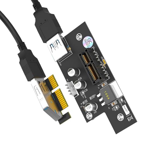MOONDAME Horizontaler USB3.0 PCIE 1X Zu-1X Erweiterungskartenadapter Für Den Allgemeinen Computer Und Bürogebrauch von MOONDAME