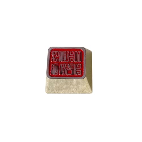 MOONDAME Metall Tastenkappe Traditionelle Chinesische Zeichen Legierungs Tastenkappe Für Mechanische Tastaturen Tastenkappe Ersetzt 1 Stück von MOONDAME