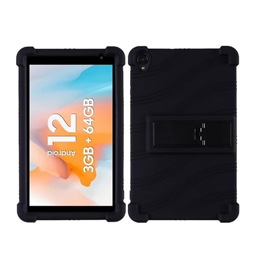 MOOPW Hüllen für Blackview Tab 50 WiFi - Weich Silikon Stoßfest Einstellbar Ständer Gummi Shell Schützend Hülle für Blackview Tab 50 WiFi 8 Zoll Tablet 2023 von MOOPW