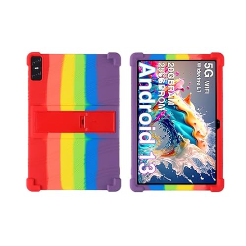 MOOPW Hüllen für DOOGEE T10 Plus - Silikon Stoßfest Ständer Gummi Weiche Shell Kinderfreundlich Schützend Hülle für DOOGEE T10 Plus Tablet 10.51 Zoll von MOOPW