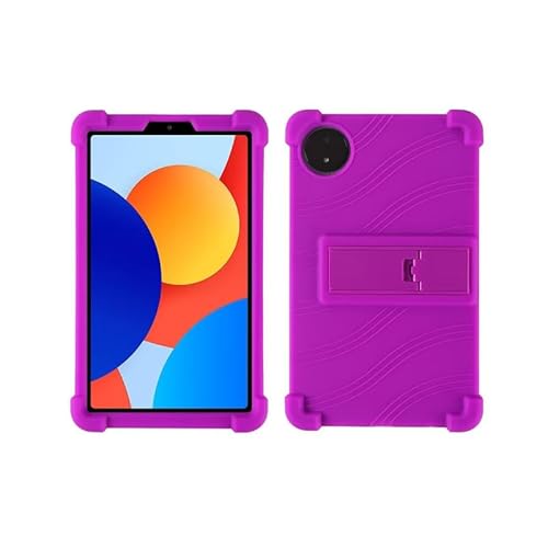 MOOPW Hüllen für Redmi Pad SE 8.7 - Silikon Stoßfest Ständer Gummi Weiche Shell Kinderfreundlich Schützend Hülle für Redmi Pad SE 8.7 Modell 24076RP19G / 24076RP19I Tablet 8.7 Zoll von MOOPW