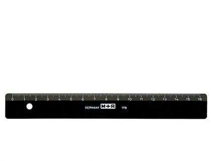 Lineal Mor 16 cm Kunststoff schwarz Lineal Mor 16 cm Kunststoff schwarz von MOR