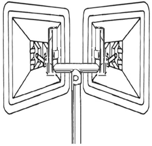 Moravia 245.11.264 Gabelaufsatz für Verkehrsspiegel (B x H) 65cm x 54cm von MORAVIA