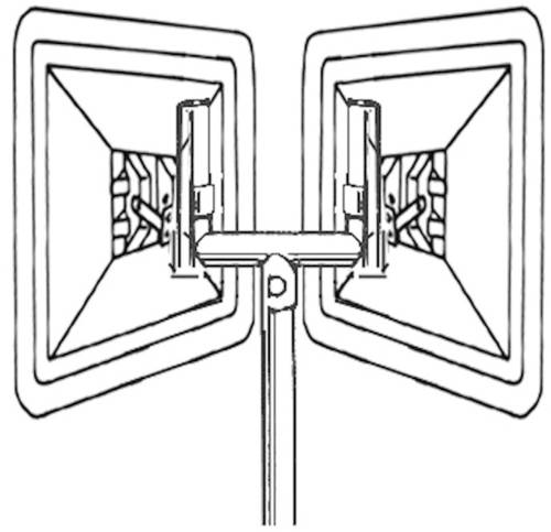 Moravia 245.11.466 Gabelaufsatz für Verkehrsspiegel (B x H) 85cm x 54cm von MORAVIA