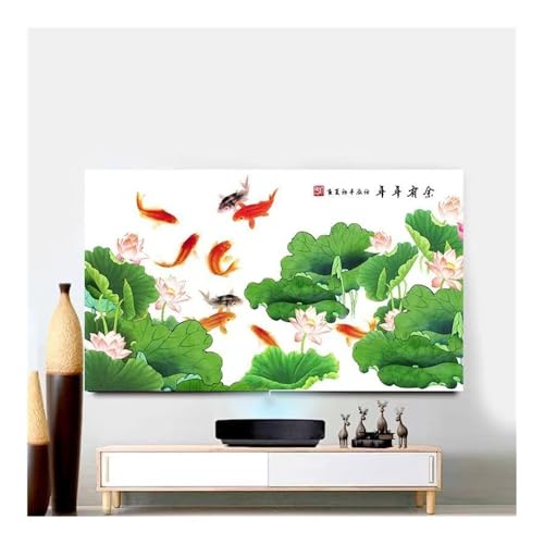 MORENTSU TV Abdeckung Staubschutz Abdeckung Handtuch 43 Zoll 55 Zoll 65 Zoll 70 Zoll 80 Zoll 85 Zoll Haushalt Hängend LCD TV Staubschutz (A,70 Zoll) von MORENTSU