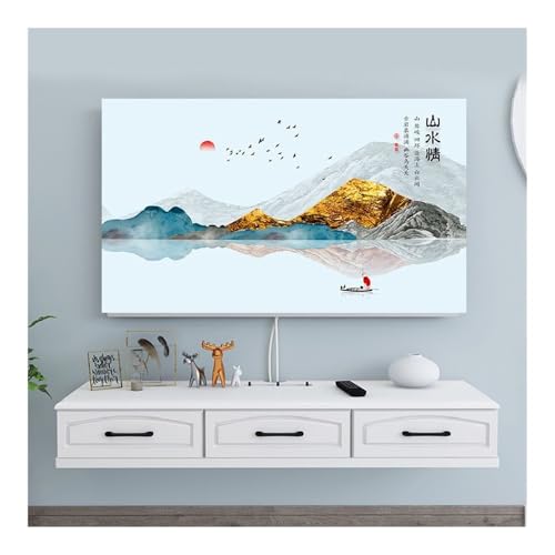 MORENTSU TV Abdeckung Staubschutz Abdeckung Handtuch 43 Zoll 55 Zoll 65 Zoll 70 Zoll 80 Zoll 85 Zoll Haushalt Hängende LCD TV Staubschutz (J,32 Zoll) von MORENTSU