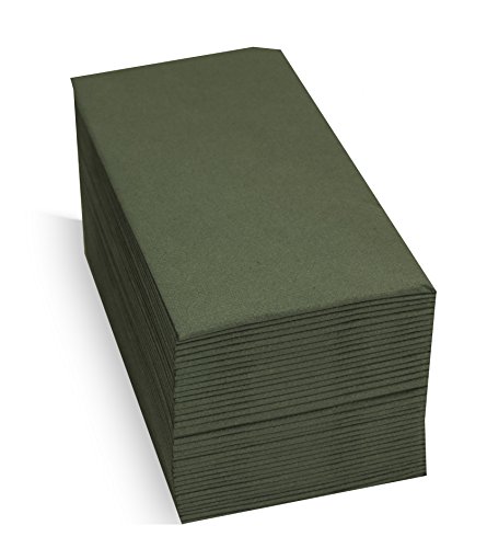 Morigami, Serviette Standardgröße, 1/8 Falten, Spitze, Grün, 80 Servietten von MORIGAMI