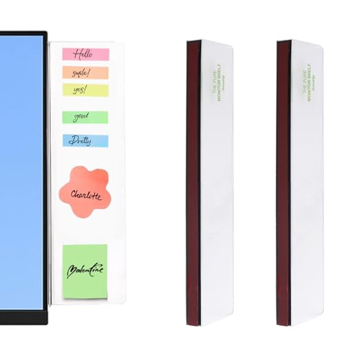 MOROBOR Rahmenlose Monitor-Memoboard, 2 Stück, Computer-Monitor, Nachrichtenbrett, transparent, Computer-Seitenwand, Büro-Schreibtisch-Zubehör für Monitore ohne Rand, 6,6 x 35 cm MOROBOR Rahmenlose Monitor-Memoboard, 2 Stück, Computer-Monitor, Nachrichtenbrett, transparent, Computer-Seitenwand, Büro-Schreibtisch-Zubehör für Monitore ohne Rand, 6,6 x 35 cm von MOROBOR
